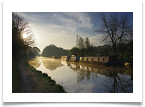 C Beesley - 5 - Early Dawn Canal Boats - Chris Beesley